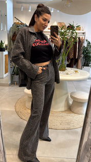 CHARCOAL LEOPARD SET