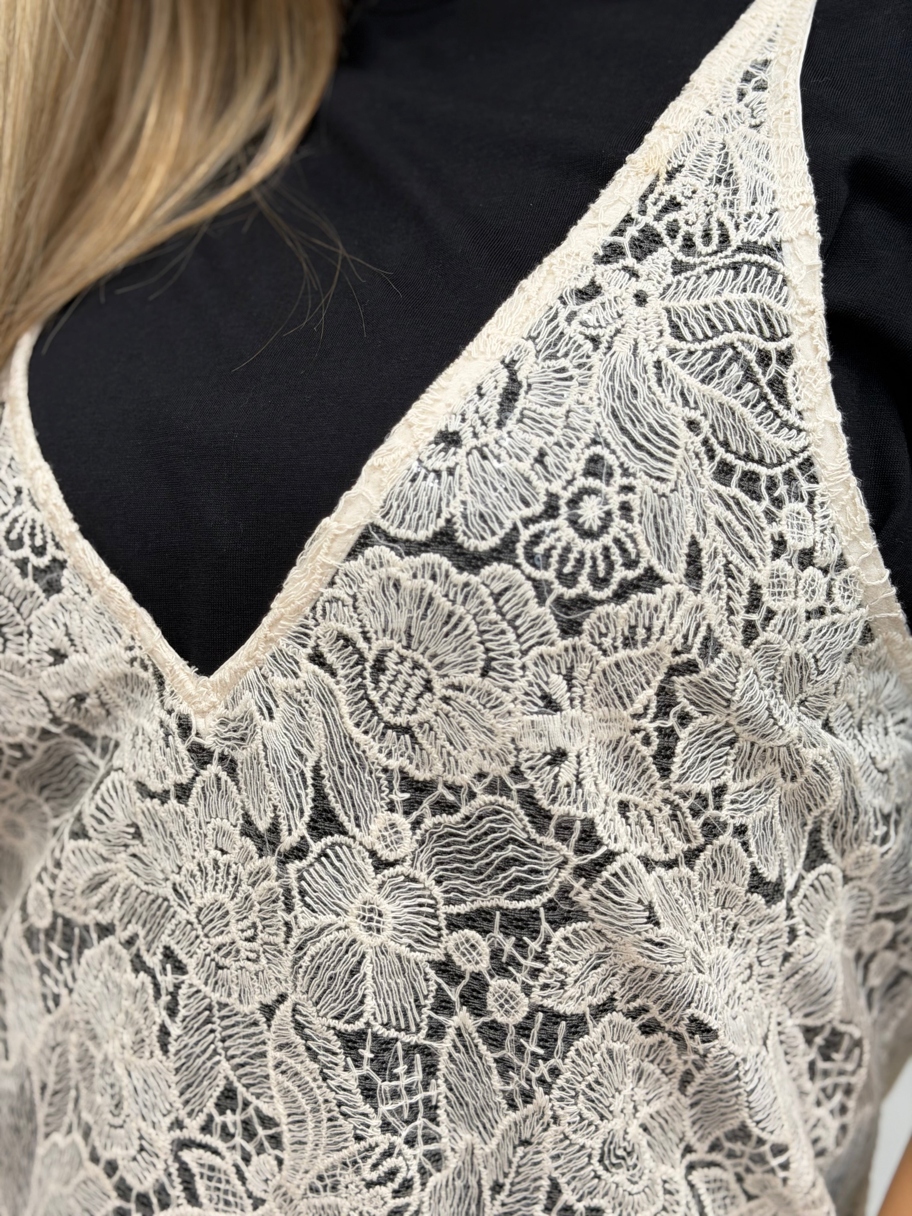 ROMANTIC NOIR LAYERED TOP