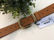 TAN SUEDE LEATHER BELT