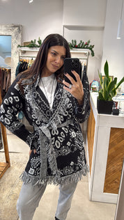 BLACK NOMAD SOFT KNIT CARDIGAN
