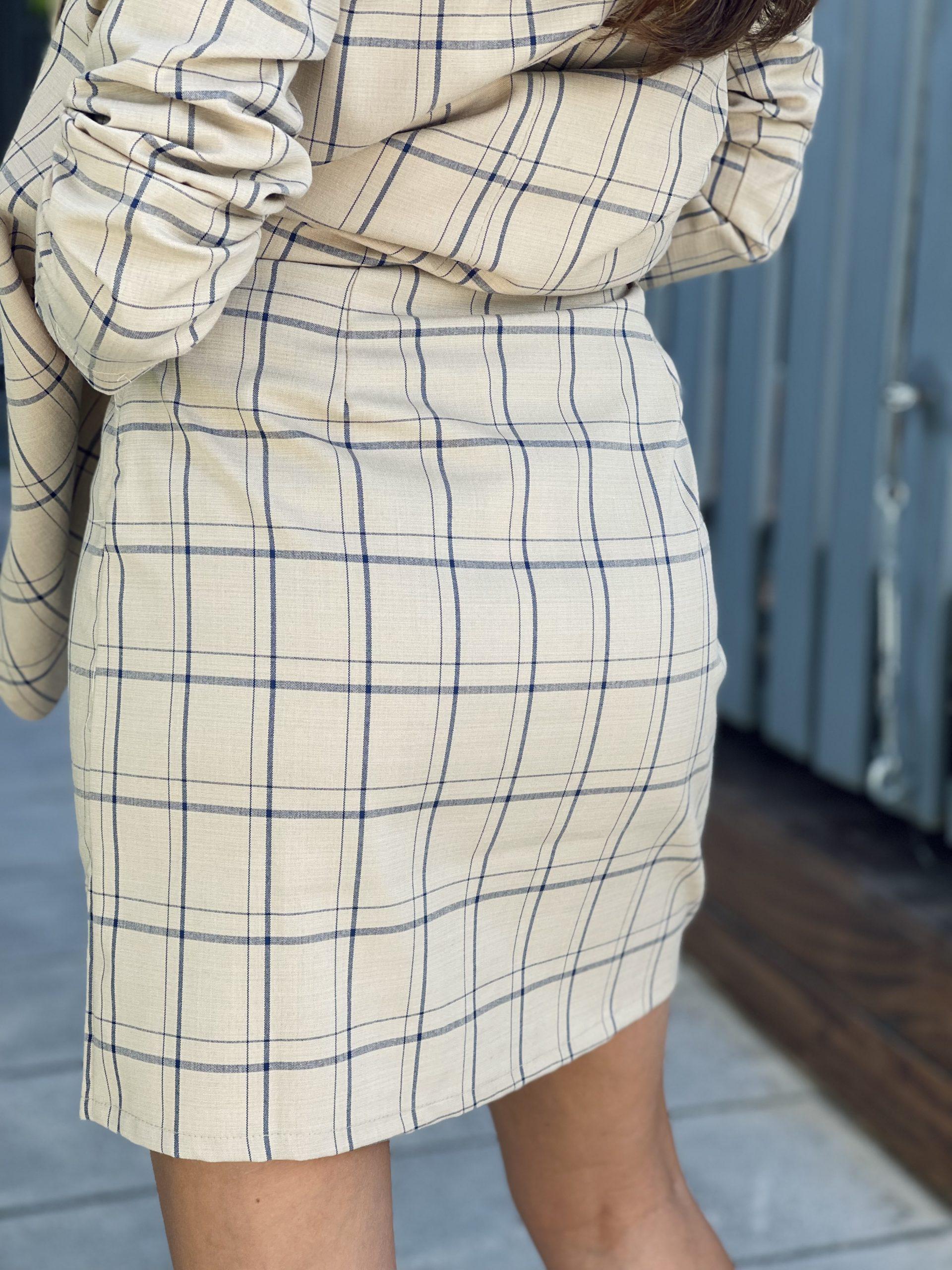 MAJA CHECK SKIRT