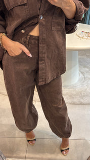 AYRA CHOCOLATE JEAN SET