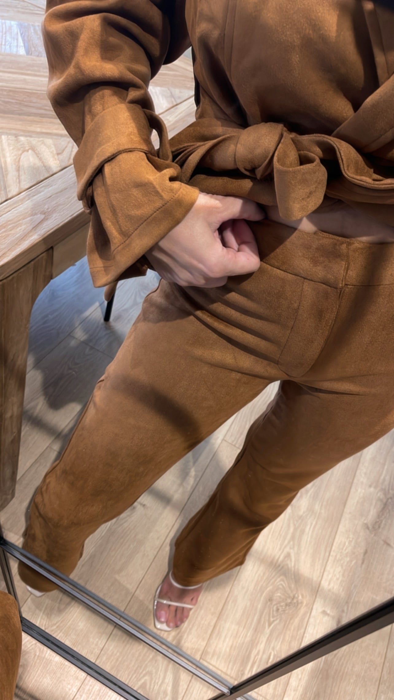 EVA FAUX SUEDE PANTS