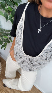 ROMANTIC NOIR LAYERED TOP