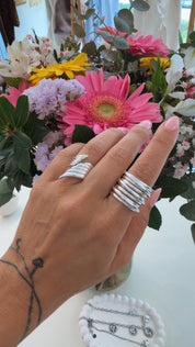 SILVER ANGEL WINGS RING