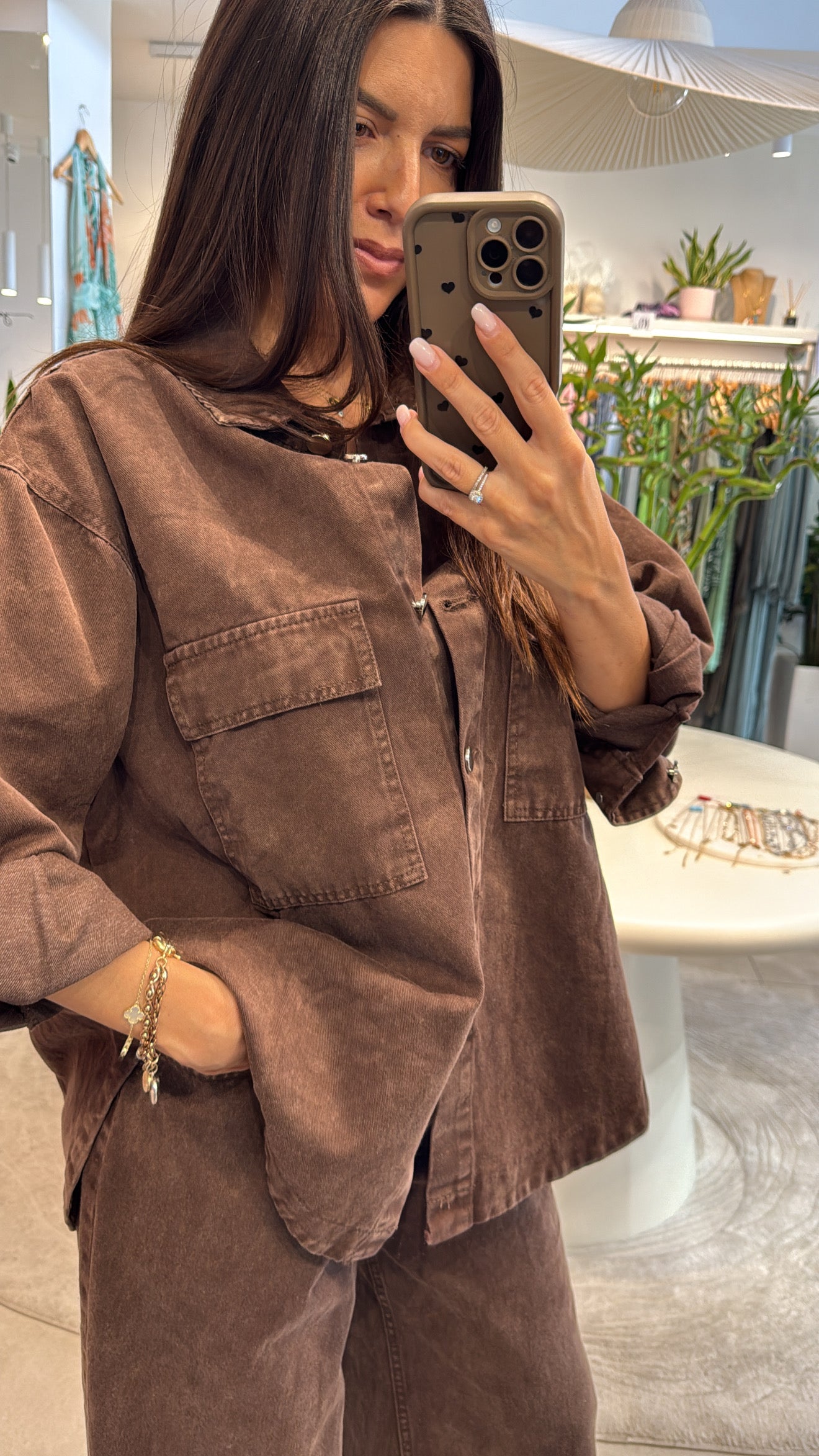 AYRA CHOCOLATE JEAN SET