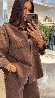 AYRA CHOCOLATE JEAN SET