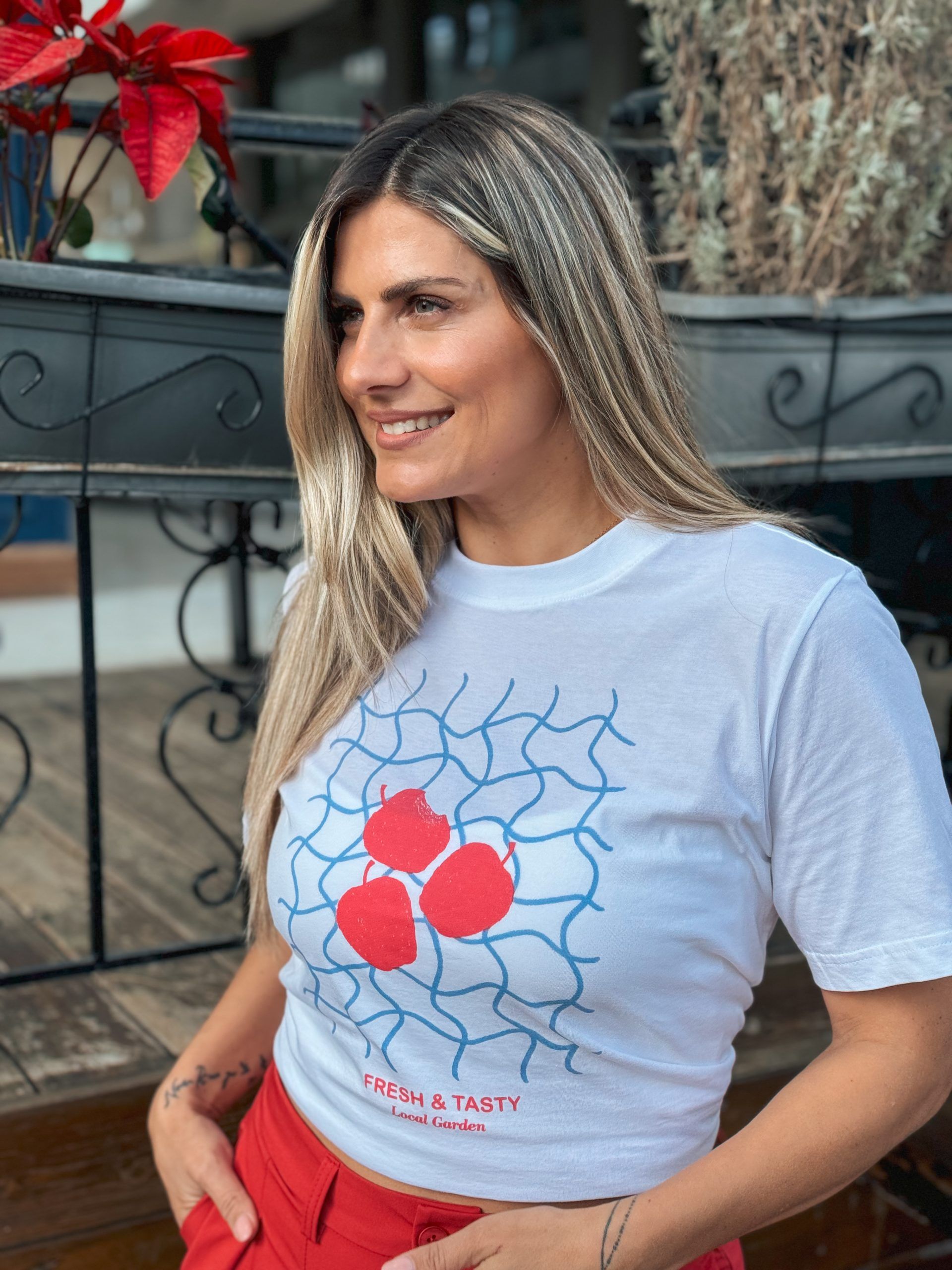 CHERRY POPPER WHITE TSHIRT